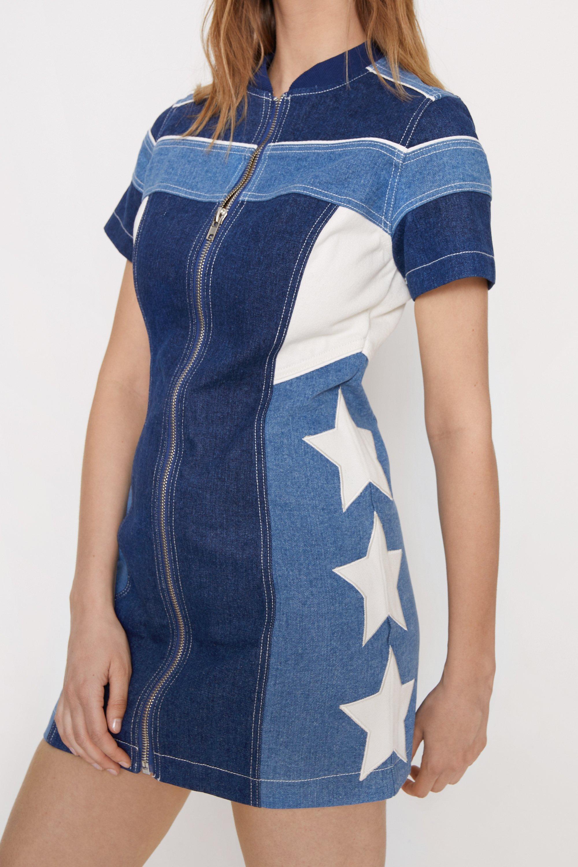 Nasty gal denim clearance dress